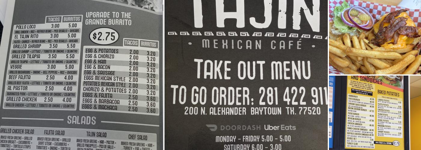 Tajin Mexican Café Menu