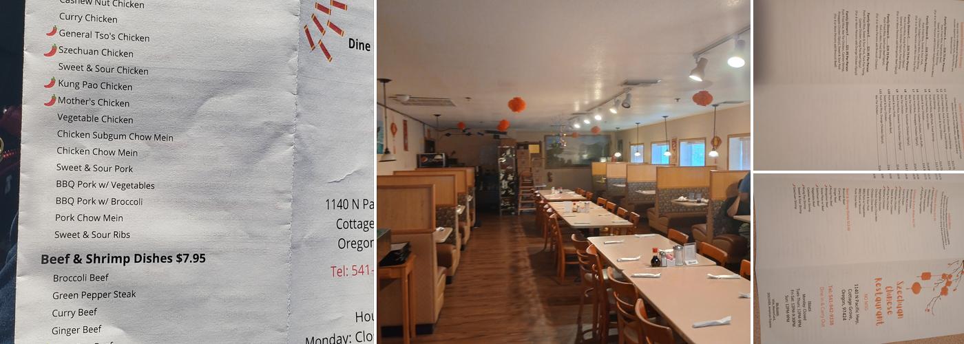 Szechuan Chinese Restaurant Menu