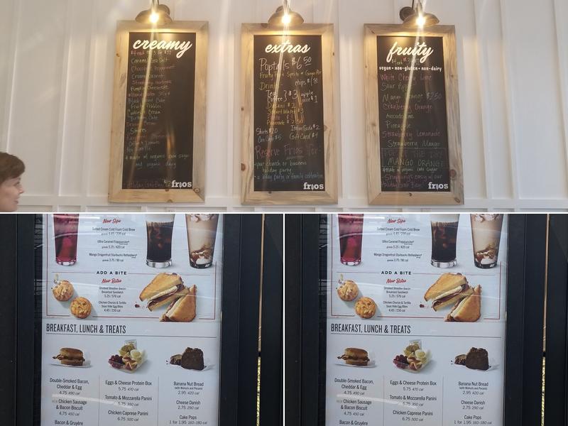 Starbucks Coffee Company Menu