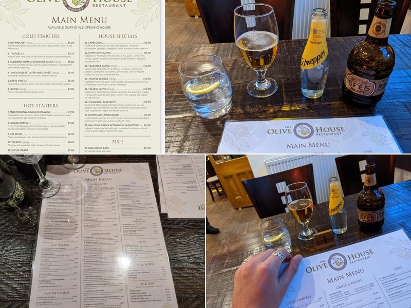The Olive House Menu