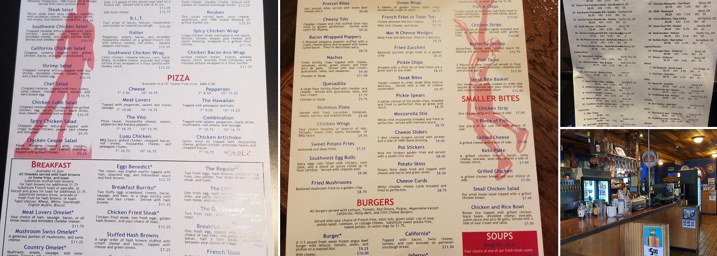 The Gateway Grill Menu