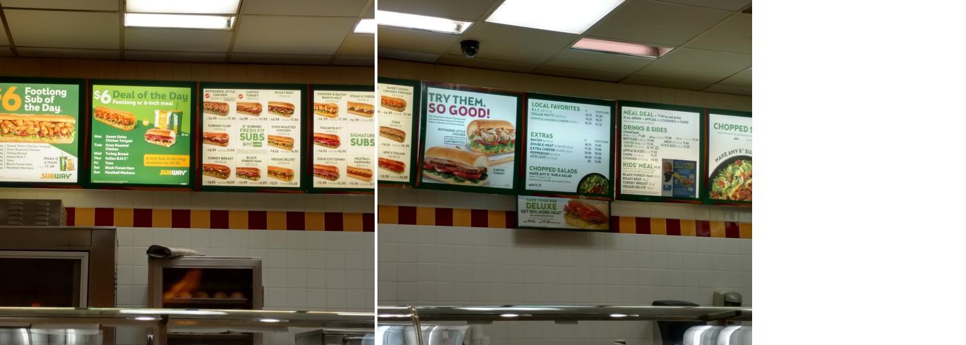 Subway Menu