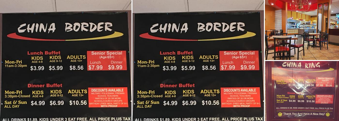 China Border Menu
