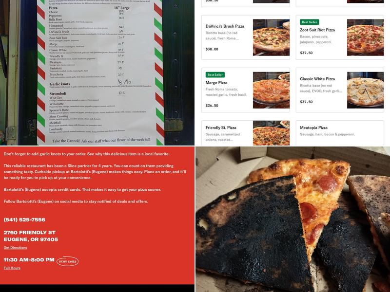 Bartolotti's Menu