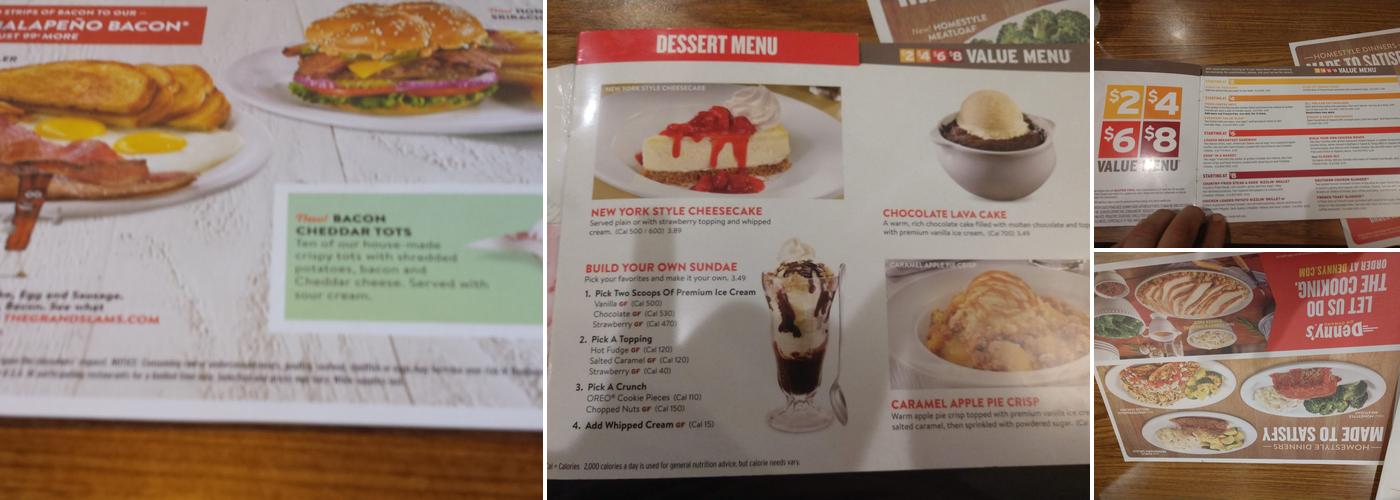 Denny's Menu