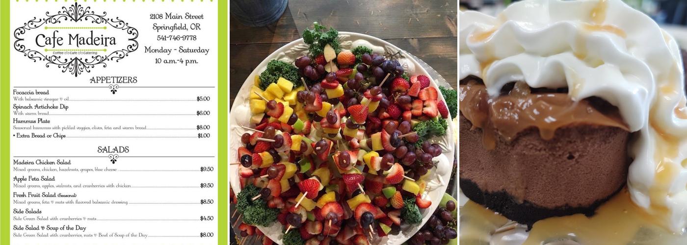 Cafe Madeira Menu