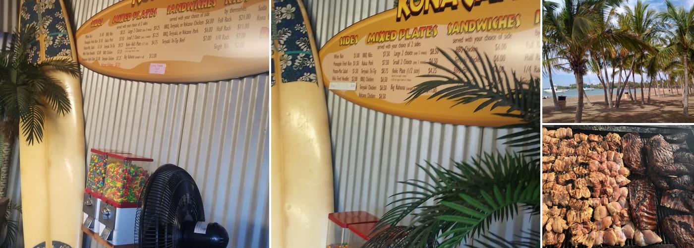 Kona Cafe Hawaiian Barbeque And Catering Menu