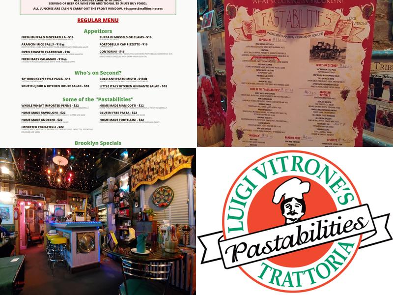 Luigi Vitrone's Pastabilities Menu