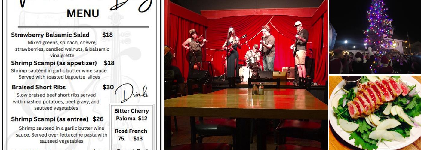 The Axe and Fiddle Menu