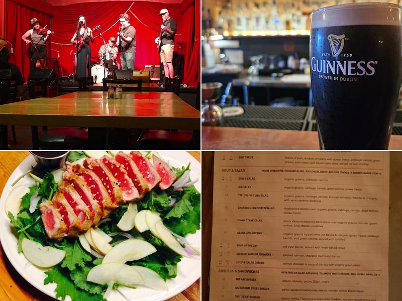 The Axe and Fiddle Menu