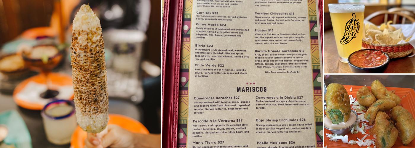 Las Cambritas Menu