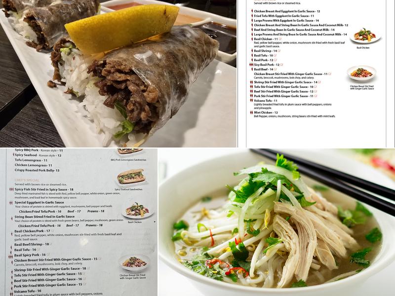 Pho The Good Times Asian Bistro Menu