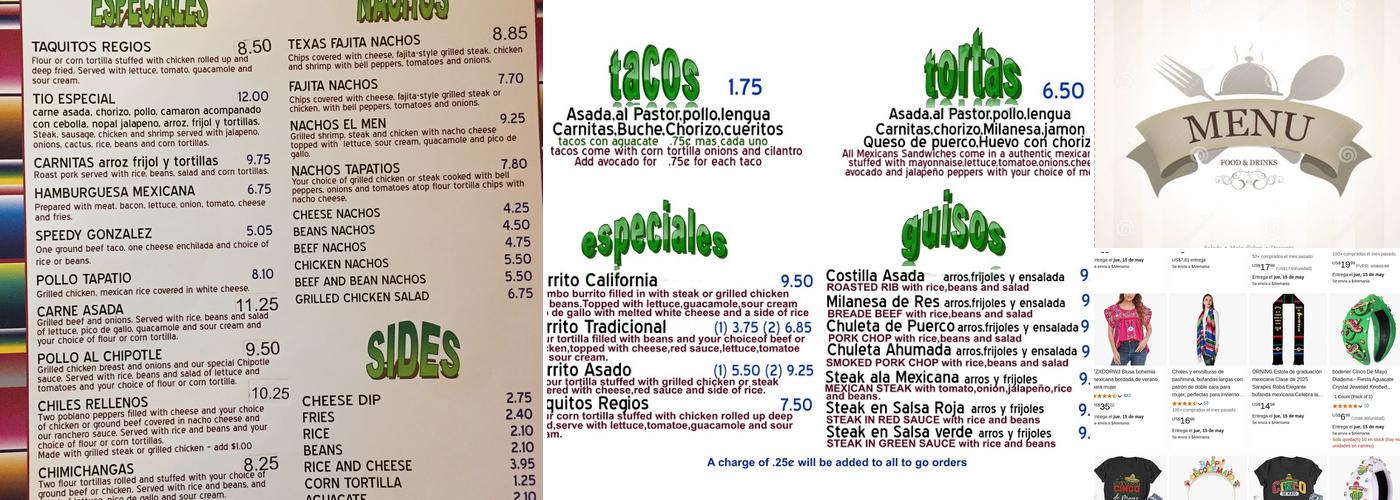 La Tapa Cafe Menu