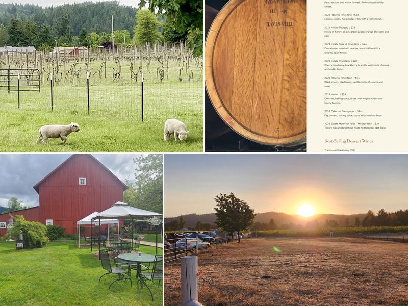 Saginaw Vineyard Menu