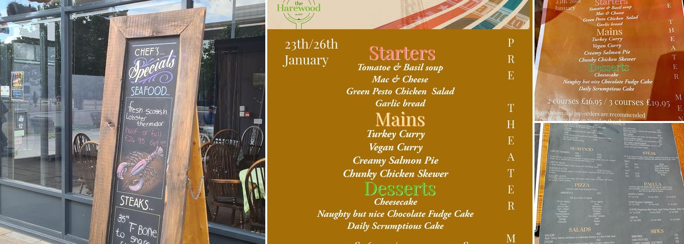 The Harewood Menu