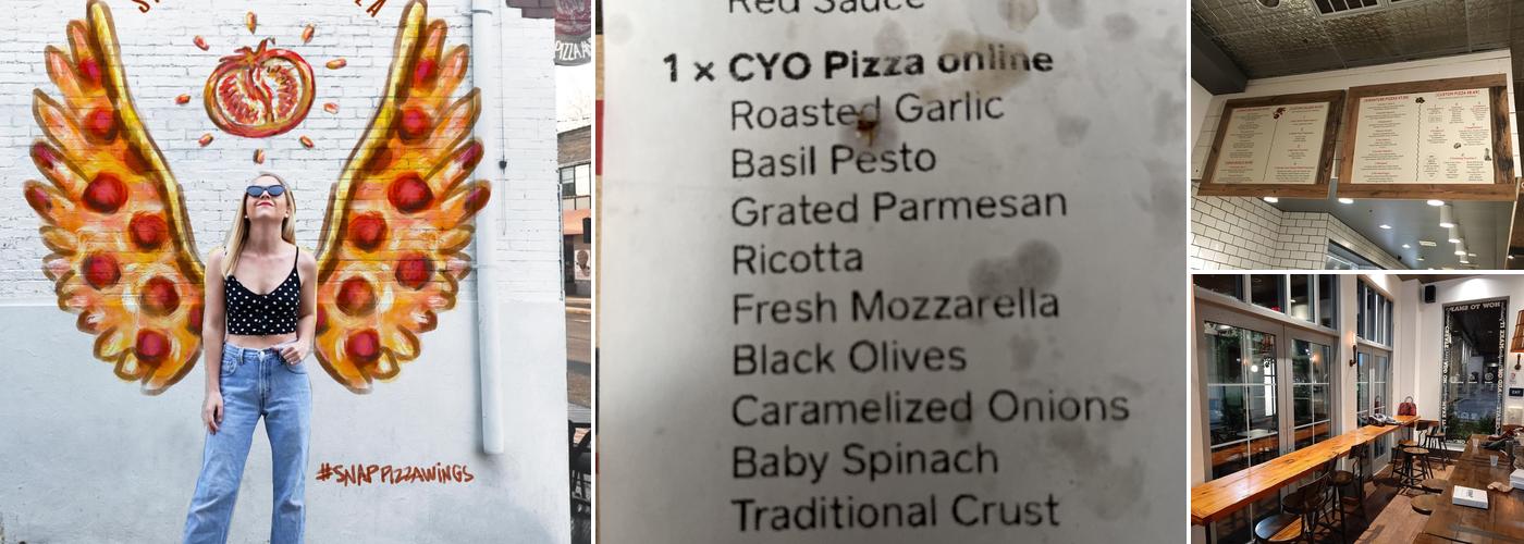 Snap Custom Pizza Menu