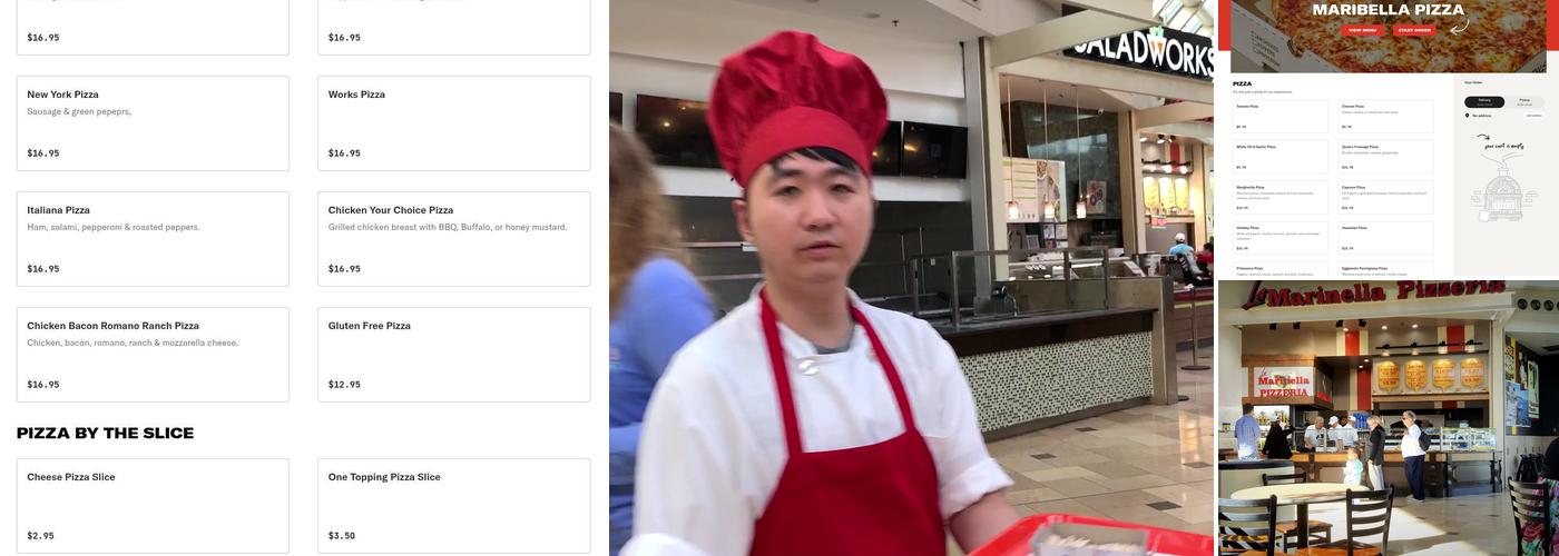 La MariBella Pizzeria Menu