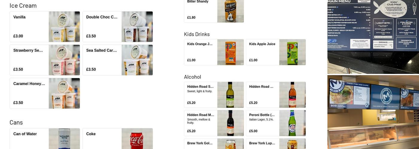 Millers Fish & Chips Menu