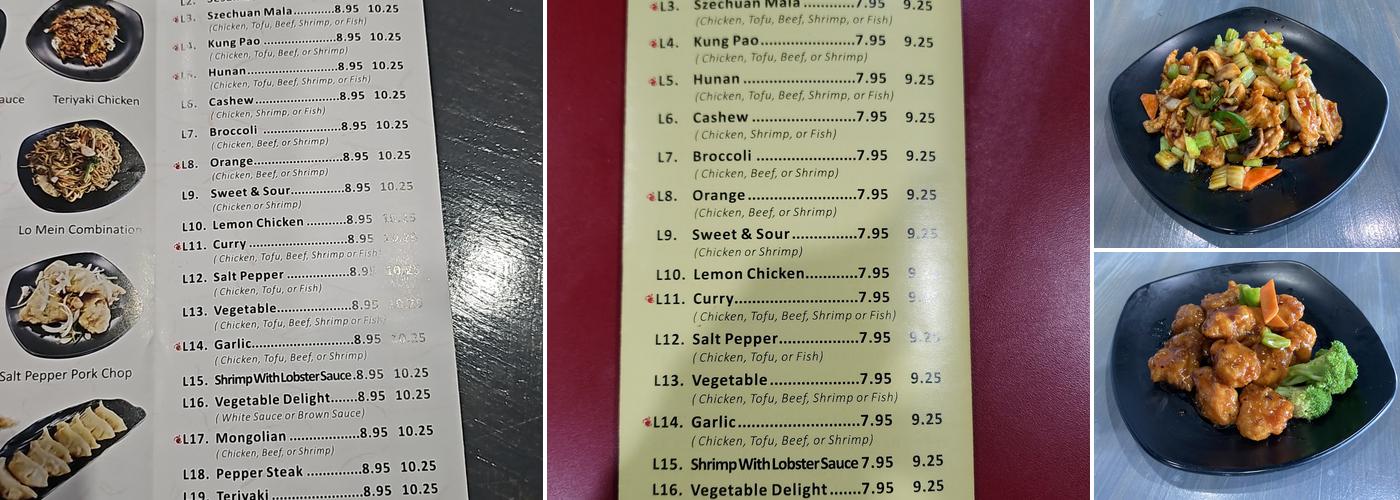 Rice & Rolls Menu