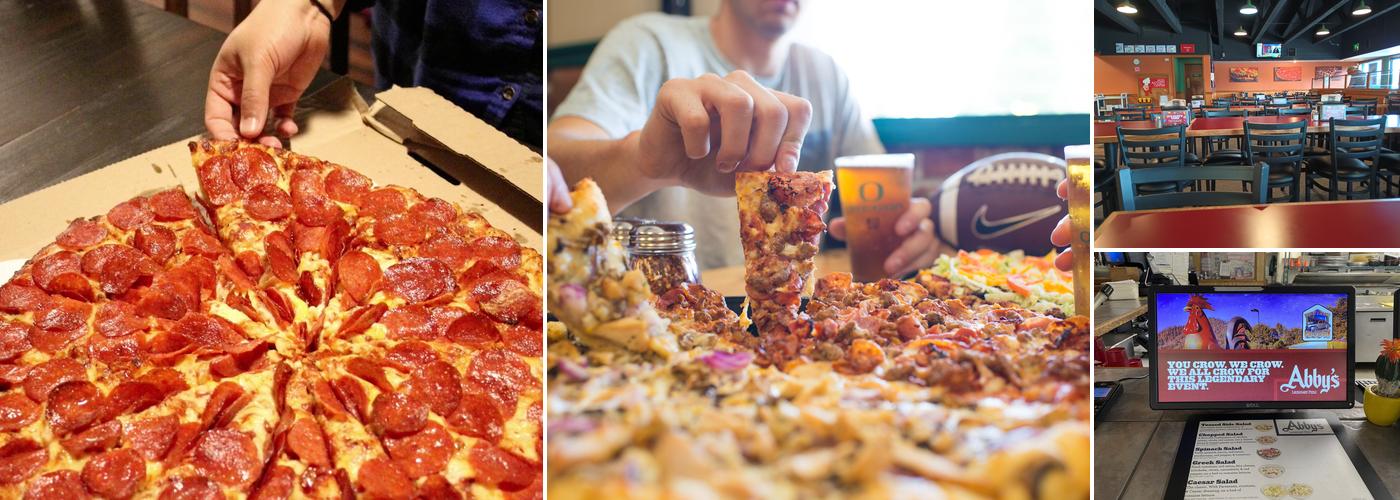 Abby's Legendary Pizza Menu