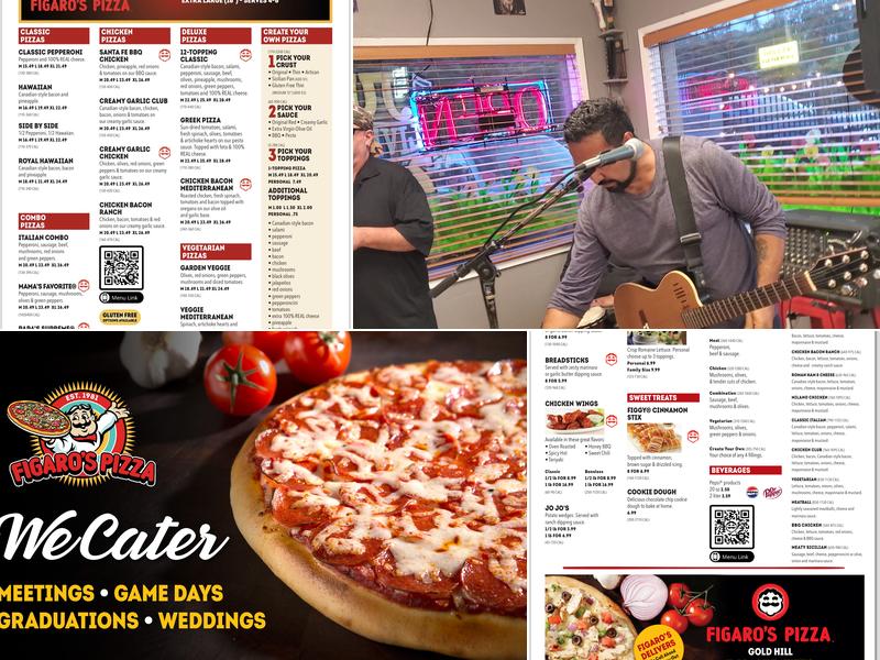 Figaro's Pizza Menu