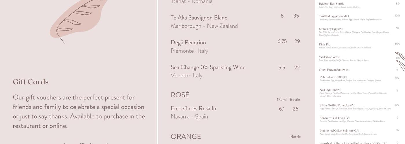 The Truffled Hog Menu