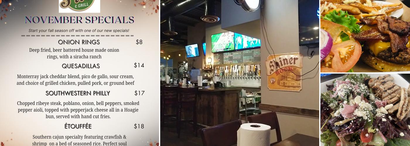 3 West Alehouse & Grill Menu