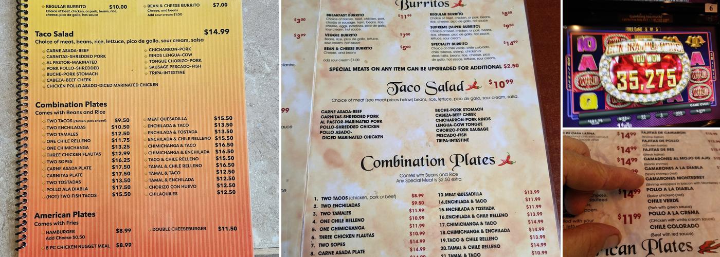 Casa Latina Carnicería Menu