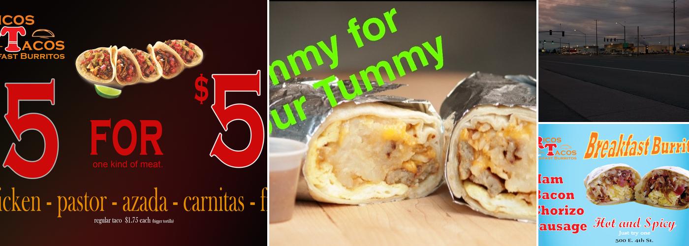 Ricos Breakfast Burritos Menu