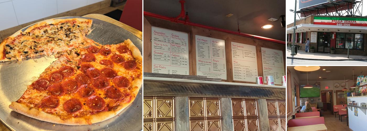 Bella Italia Pizza Menu