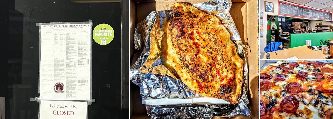 Felicia Pizza Kitchen Menu