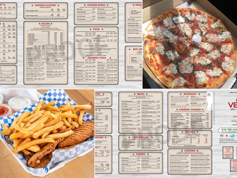 Verona Pizza Menu