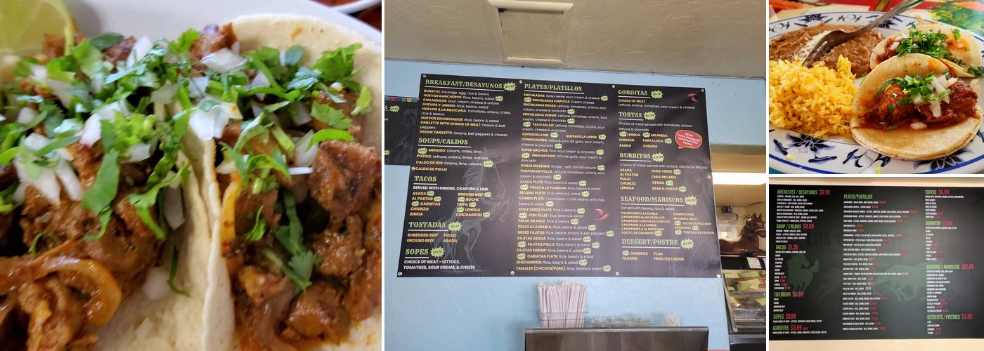 Los Tres Potrillos Menu