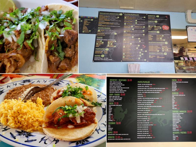 Los Tres Potrillos Menu