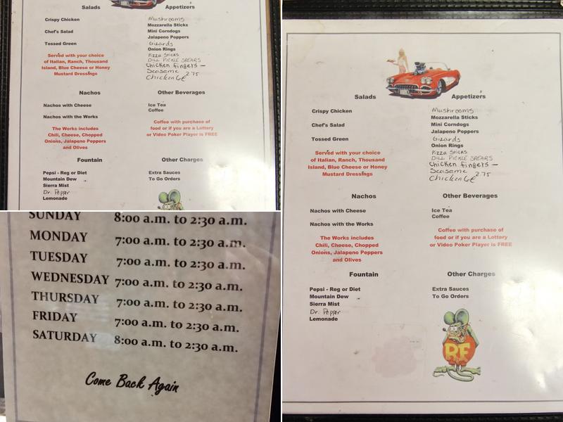 Time Out Sports Bar And Grill Menu