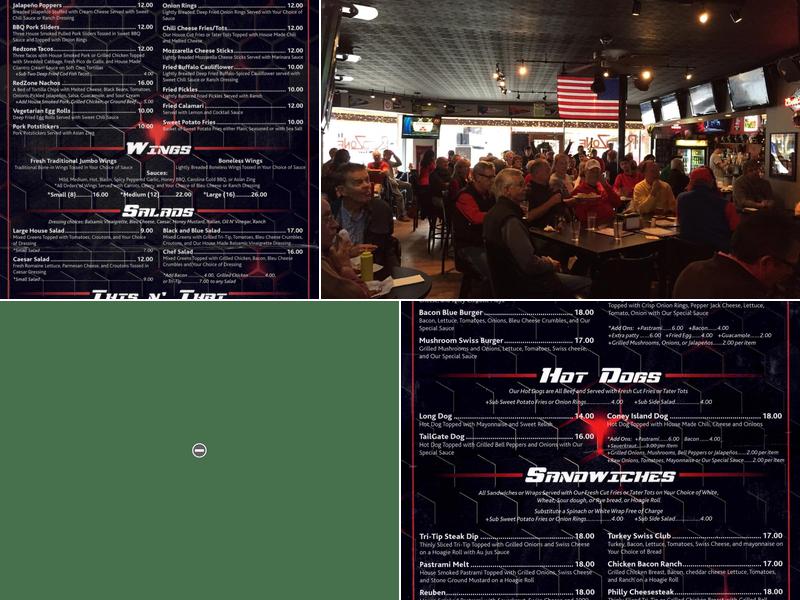 RedZone Sports Bar N' Grill Menu