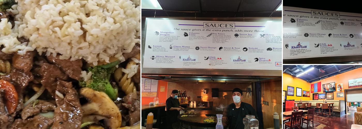 Khan's Grill Menu