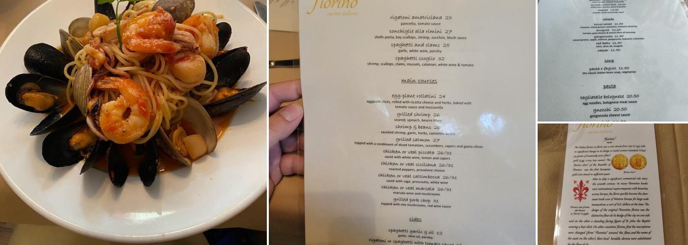 Fiorino Menu