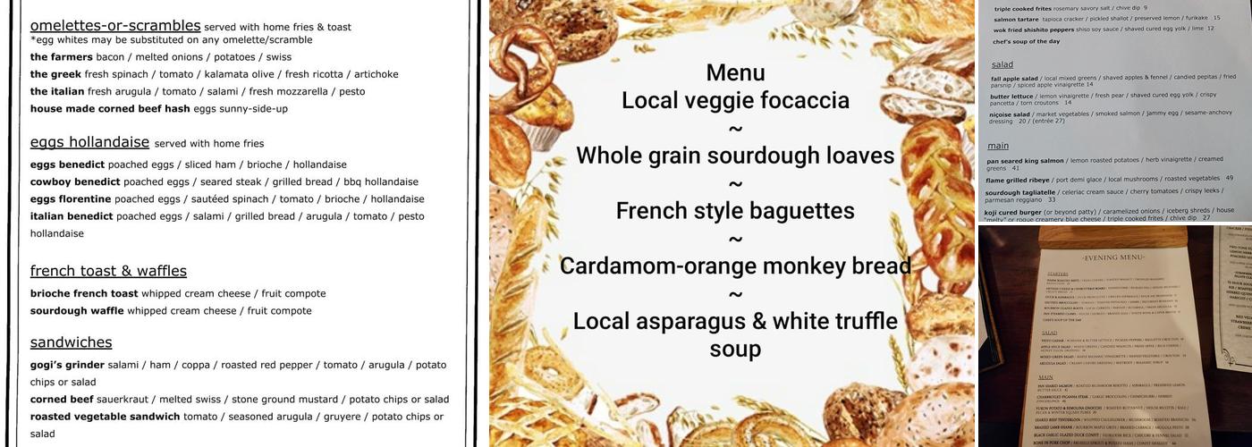 Gogi's Restaurant Menu