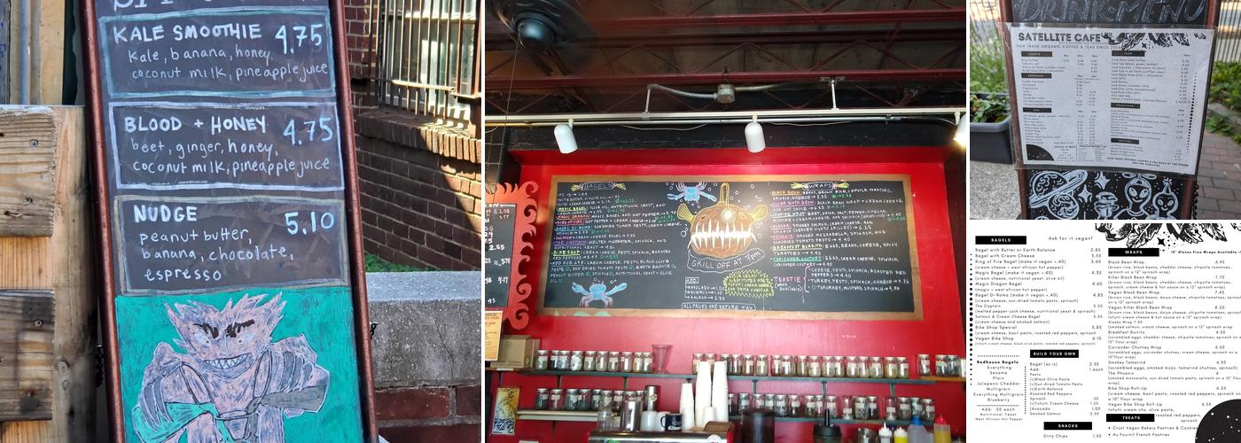 Satellite Cafe Menu