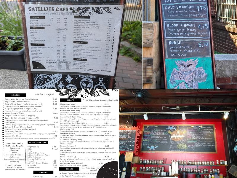 Satellite Cafe Menu