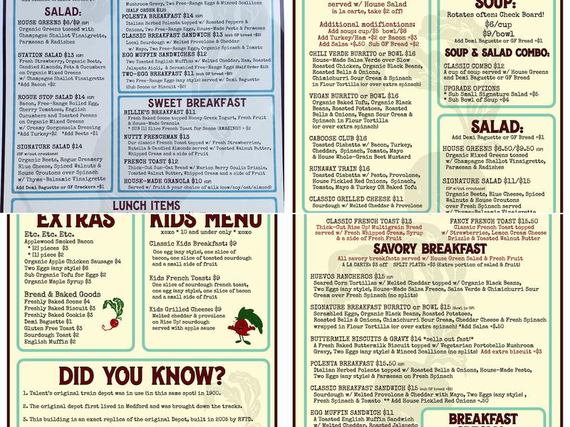 Sweet Beet Station Menu