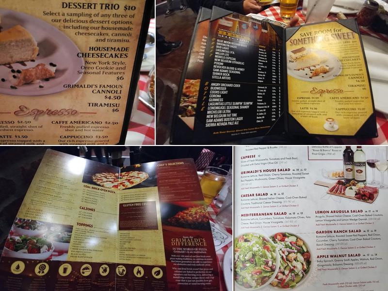 Grimaldi's Pizzeria Menu