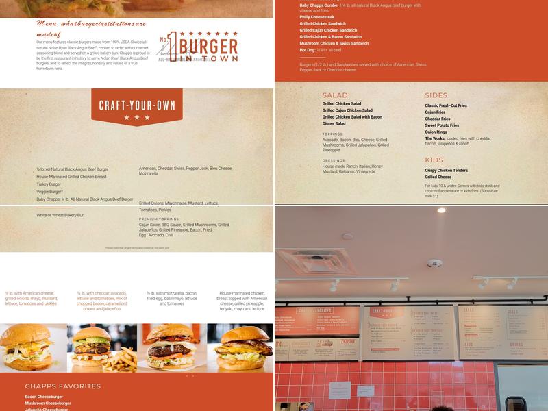 Chapps Burgers (Keller) Menu