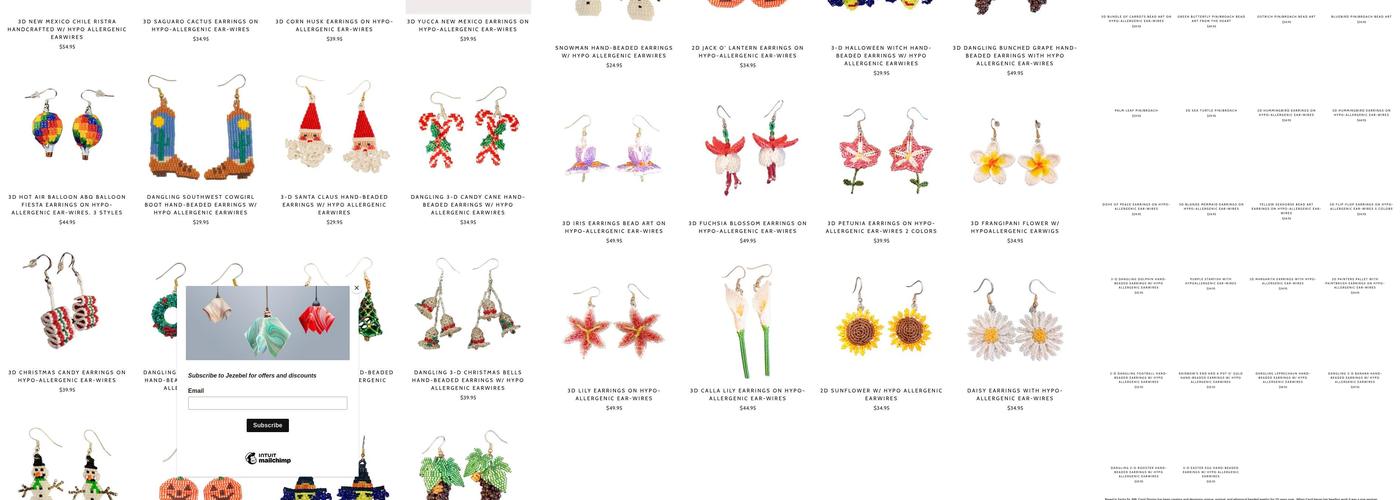 Jezebel Studio and Gallery, and Soda Fountain Menu