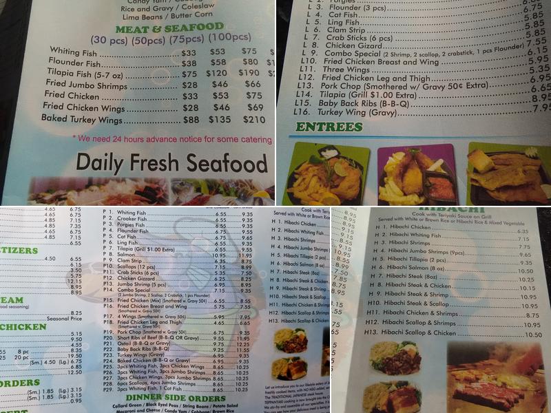 Blue Bay Menu