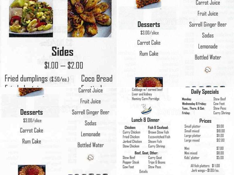Jaggie's Restaurant Menu