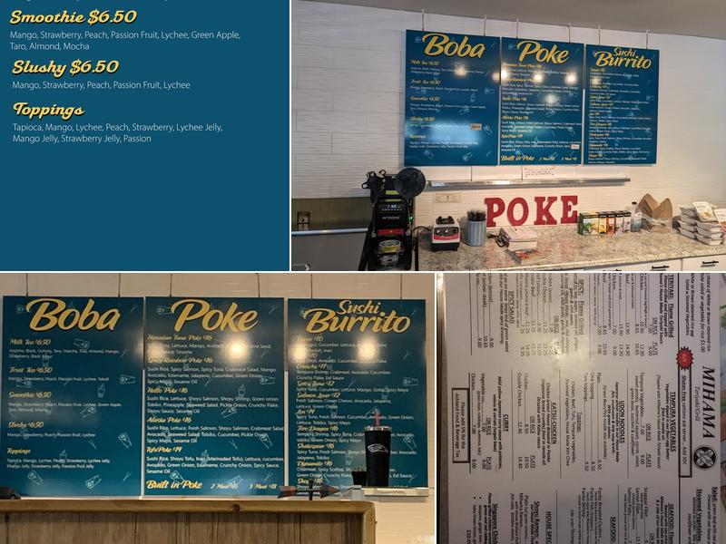 Wrap and Bubbles Menu