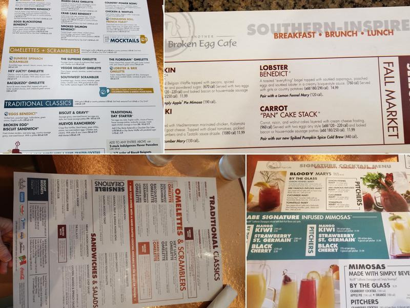 Another Broken Egg Cafe Menu