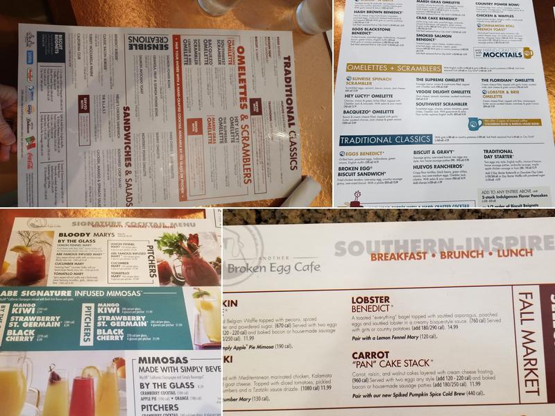 Another Broken Egg Cafe Menu